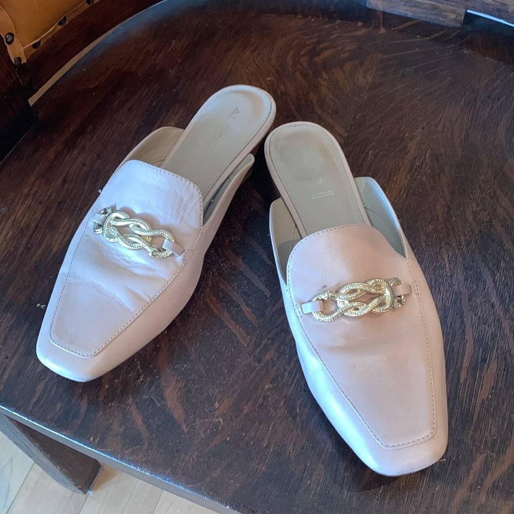 Aldo Leather Slip-On Mules/Shoes - Picture 6 of 7